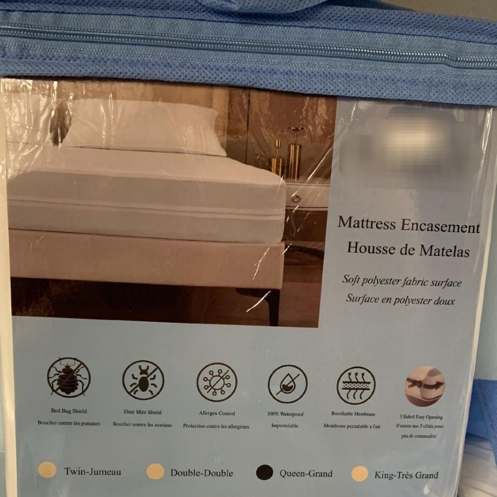 Mattress protector encasement bed size queen